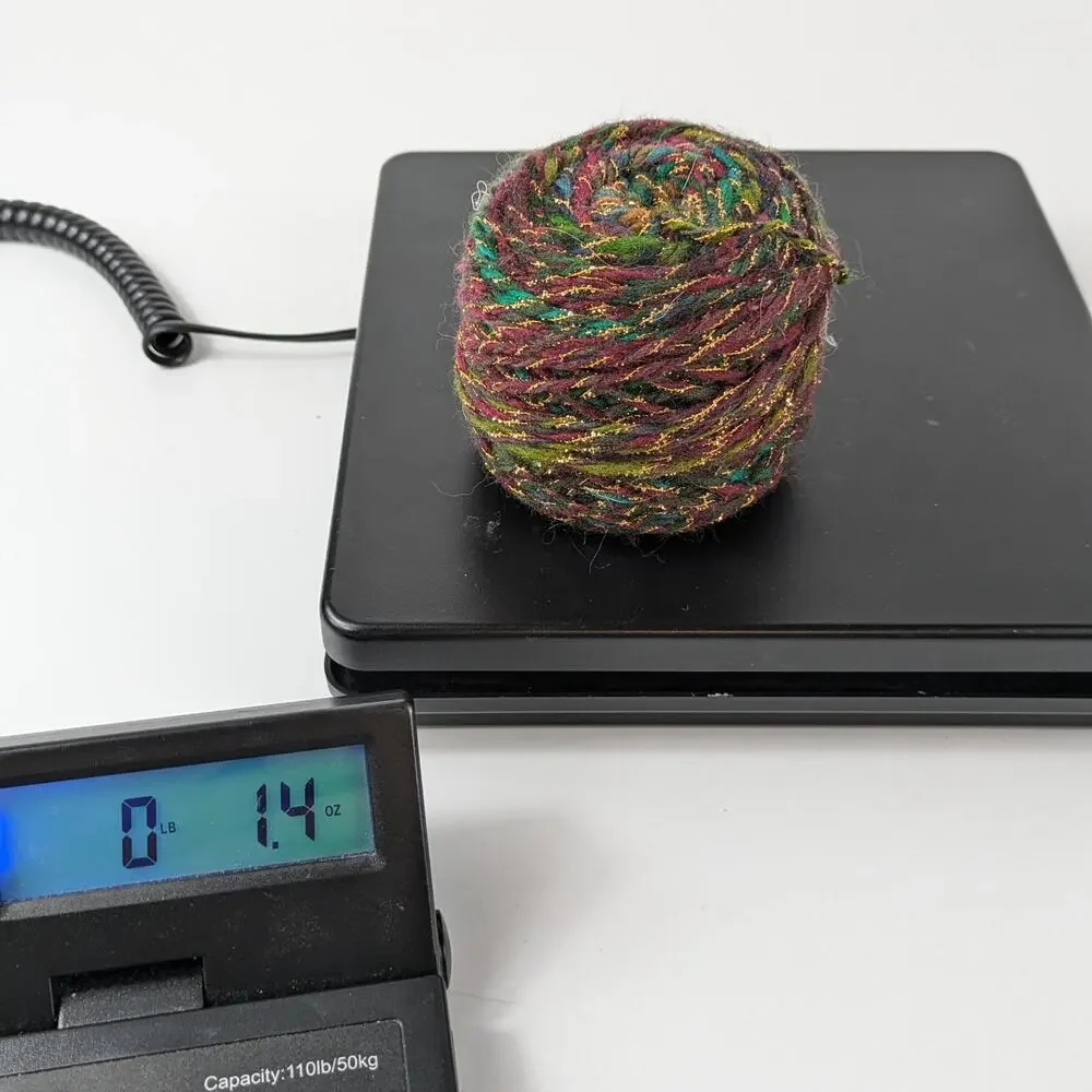 Dark Rainbow Fiber Lot Bundle Specialty Yarn Thread Craft Knit Crochet Embroider